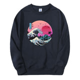 Vintage Men Sweatshirt Japan Style