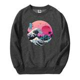 Vintage Men Sweatshirt Japan Style